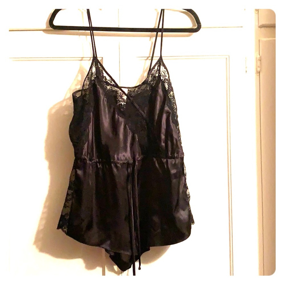 Black Lace Romper Nightie